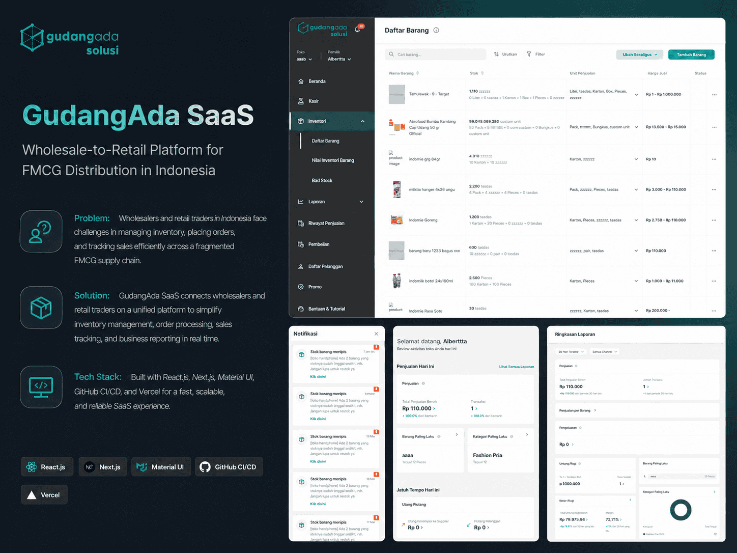 GudangAda SaaS screenshot